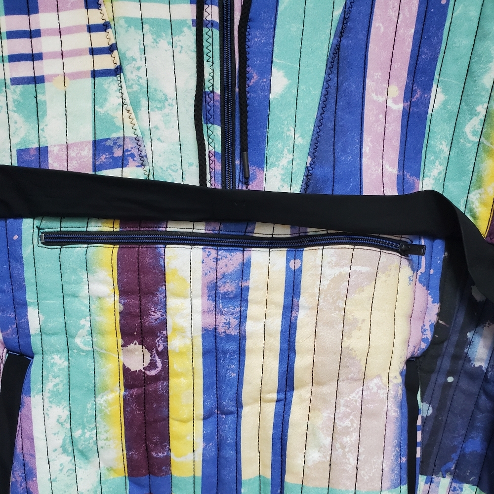 FP Movement Fast Times Hoodie/Beach Plaid Blue - Picture 13 of 14